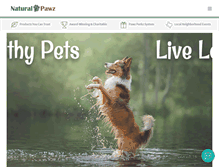 Tablet Screenshot of naturalpawz.com